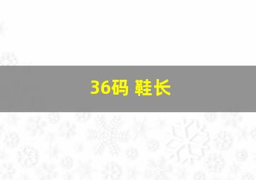 36码 鞋长